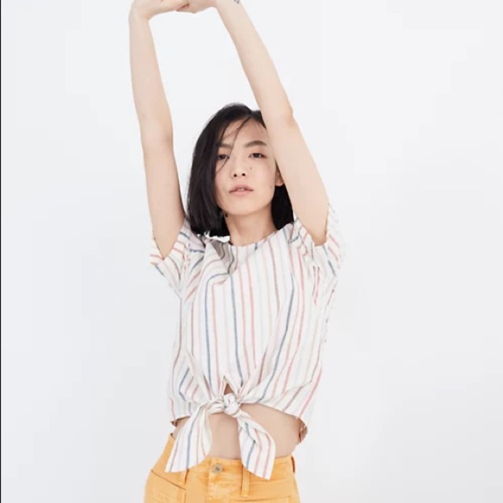 Madewell Button-Back Tie Tee
